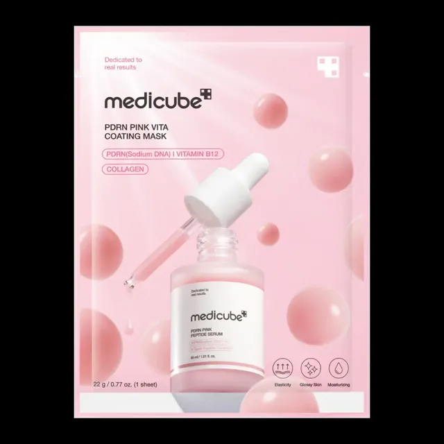 Medicube Rozjasňující pleťová maska PDRN Pink Vita Coating