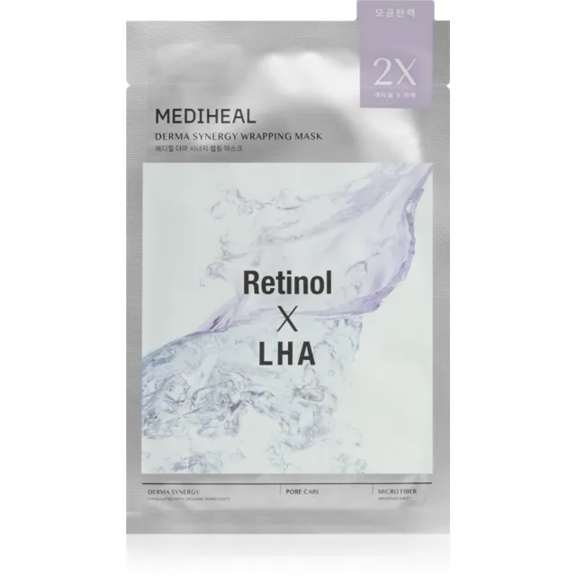 MEDIHEAL Derma Synergy Pore Care Wrapping Mask hydratační plátýnková maska pro vyhlazení pleti a minimalizaci pórů 25 ml