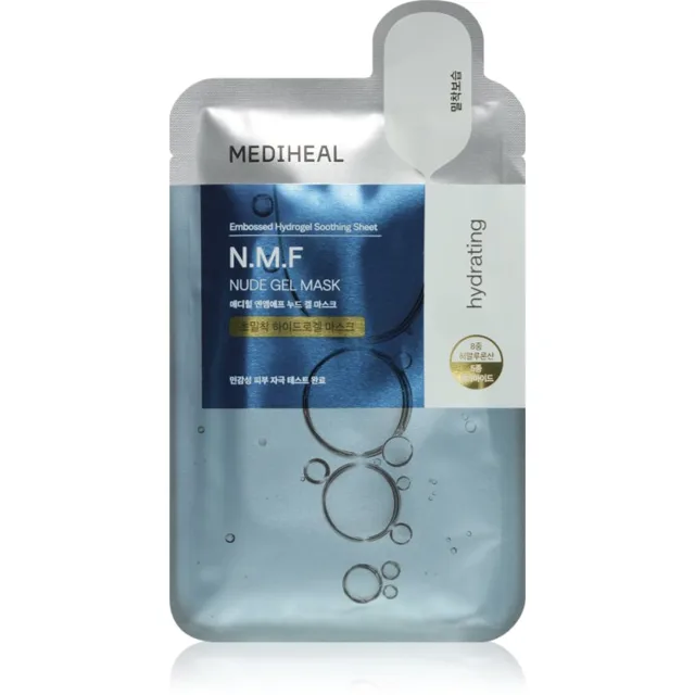 MEDIHEAL N.M.F. Hydrating Nude Gel Mask intenzivní hydrogelová maska pro výživu a hydrataci 1 ks