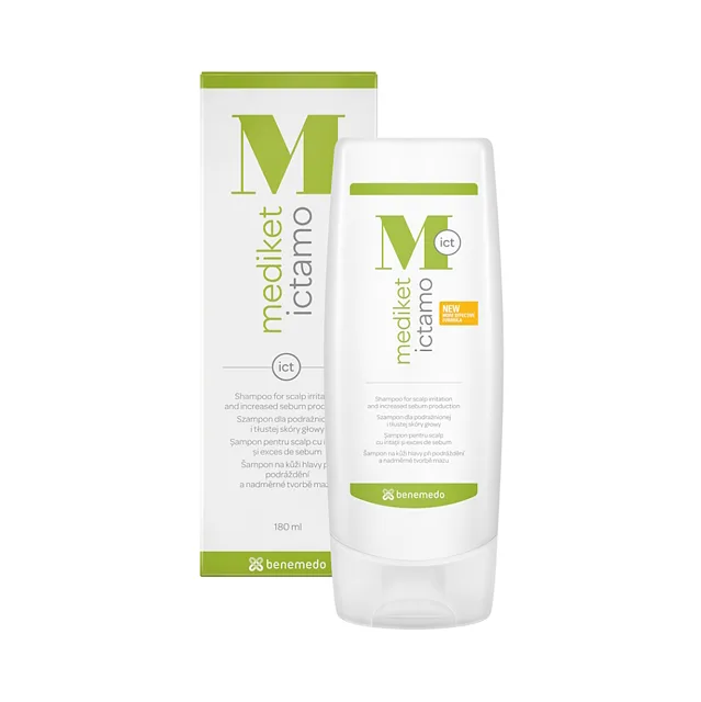 MEDIKET Ictamo šampon mastné lupy a seborea 180 ml