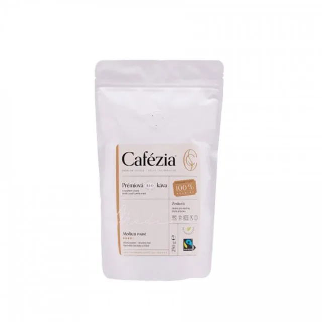 MEDIUM ROAST zrnková středně pražená BIO káva, 250 g