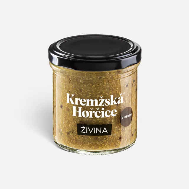 Medová kremžská hořčice 140 g  z celých semínek