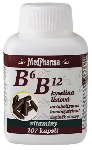 MedPharma B6+B12+kyselina listová 107 tablet