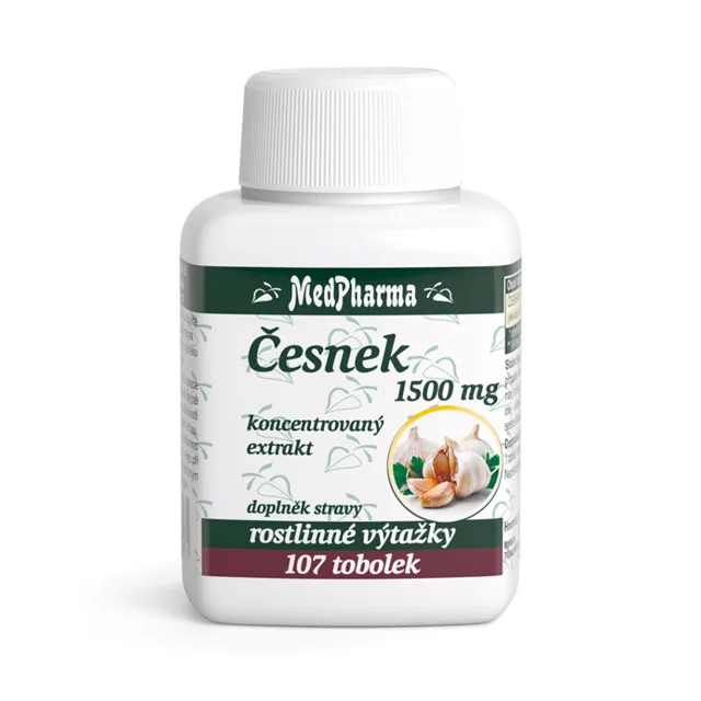 MEDPHARMA Česnek 1500 mg 107 tobolek VÝHODNÉ balení