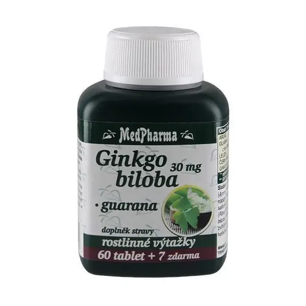 MedPharma Ginkgo biloba 30 mg Guarana 67 tablet