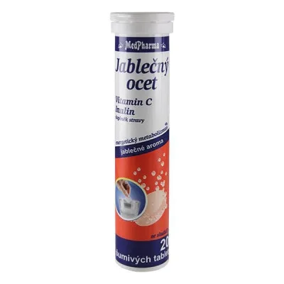 MedPharma Jablečný ocet+vit.C+Inulin tbl.eff.20