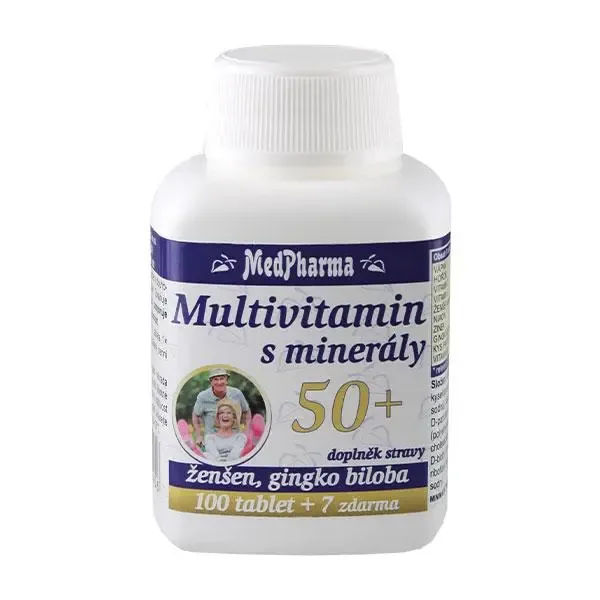 MedPharma Multivitamin s minerály 50+ 107 tablet