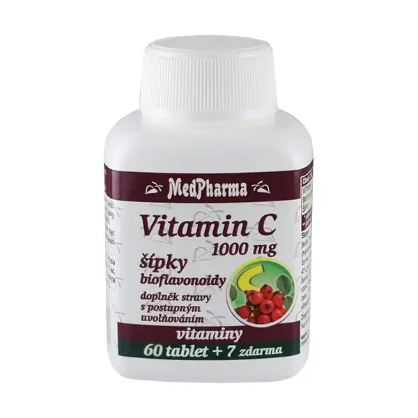 MedPharma Vitamín C 1000 mg s šípky 67 tablet