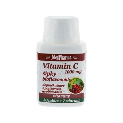 MedPharma Vitamín C 1000mg s šípky tbl.37 prod.úč.