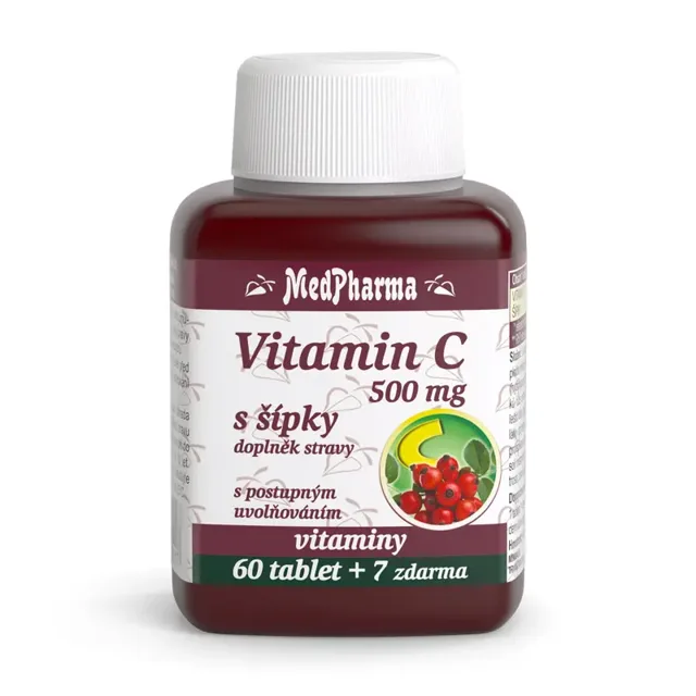MedPharma Vitamin C 500 mg s šípky 67 tablet