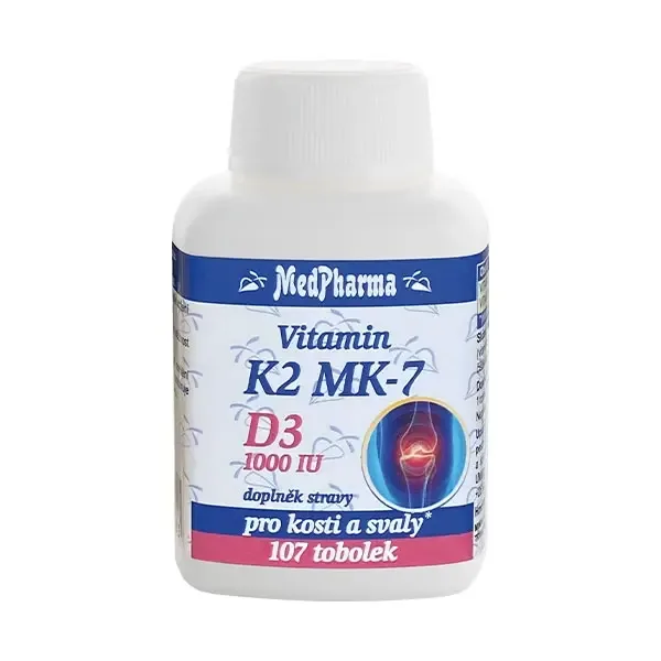 MedPharma Vitamin K2 MK-7+D3 1000 IU 107 tobolek