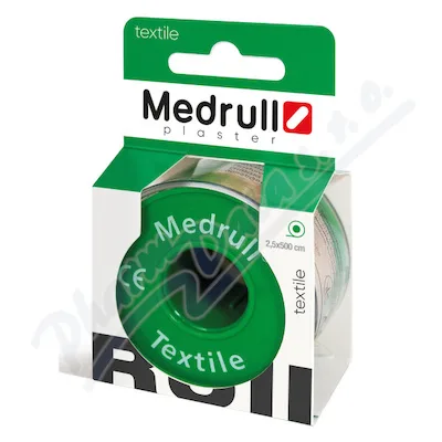 Medrull Textilní hypoalergenní fixační Náplast 2.5x500cm Cívka