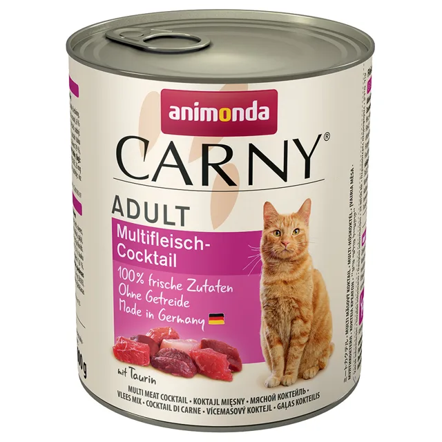 Megabalení animonda Carny Adult 24 ks (24 x 800 g) - Krůtí, kuřecí a krevety