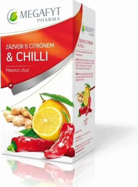 Megafyt čaj Zázvor s citrónem & chilli 2x20g