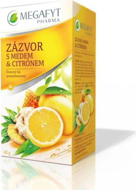 Megafyt čaj Zázvor s medem & citrónem 20x2g