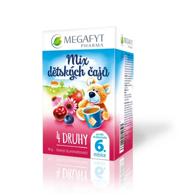 Megafyt Mix dětských čajů 4 druhy 20 x 2 g