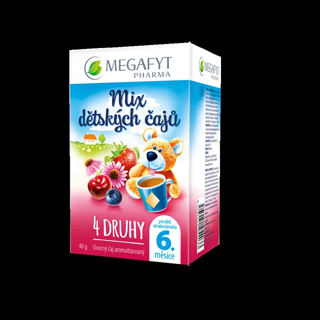 Megafyt MIX dětských čajů 4 druhy porcované čaje 20x2 g
