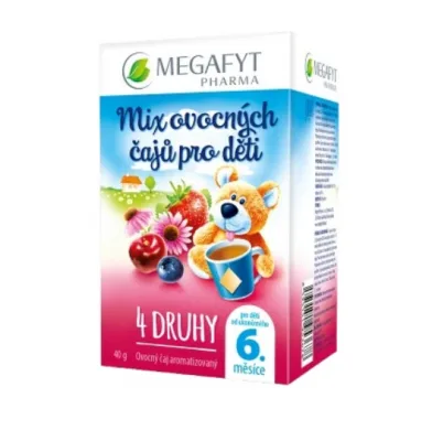 Megafyt Mix ovocných čajů pro děti 4x5x2g