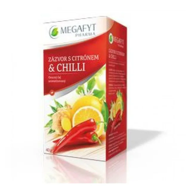 MEGAFYT Ovocný čaj se zázvorem, citrónem a chilli 20 x 2 g