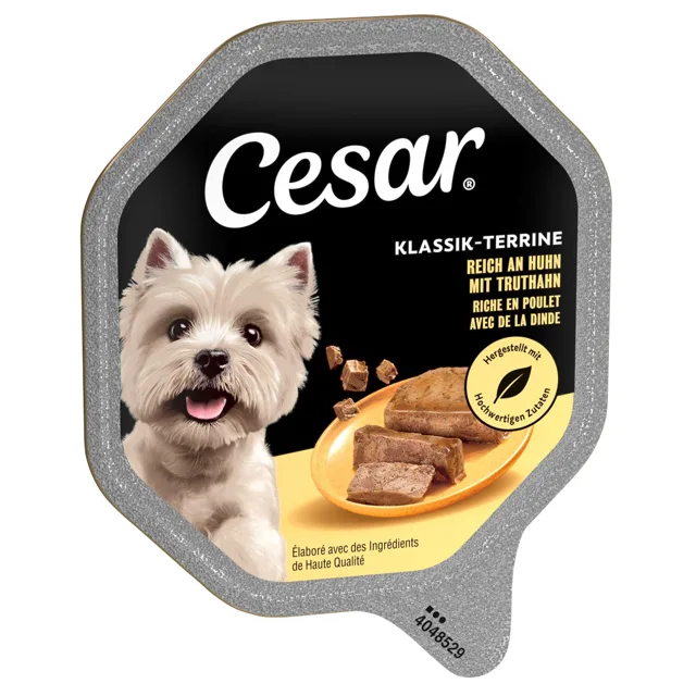 Megapack Cesar mistička 14 x 150 g - Klasika s jemným kuřecím a krocanem
