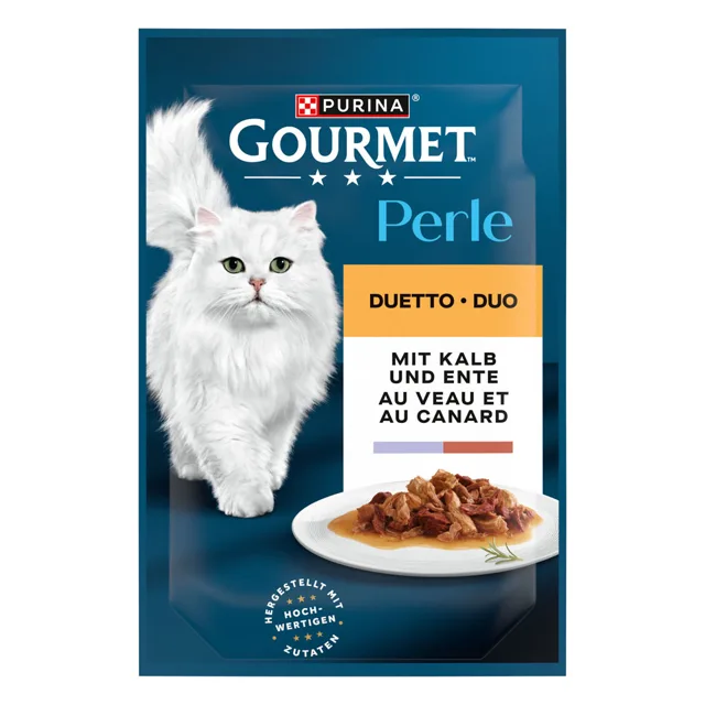 Megapack Gourmet Perle kapsičky 52 x 85 g - telecí a kachní