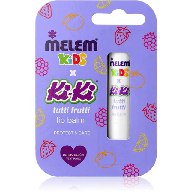 Melem KiKi Tutti Frutti balzám na rty pro děti 4.5 g
