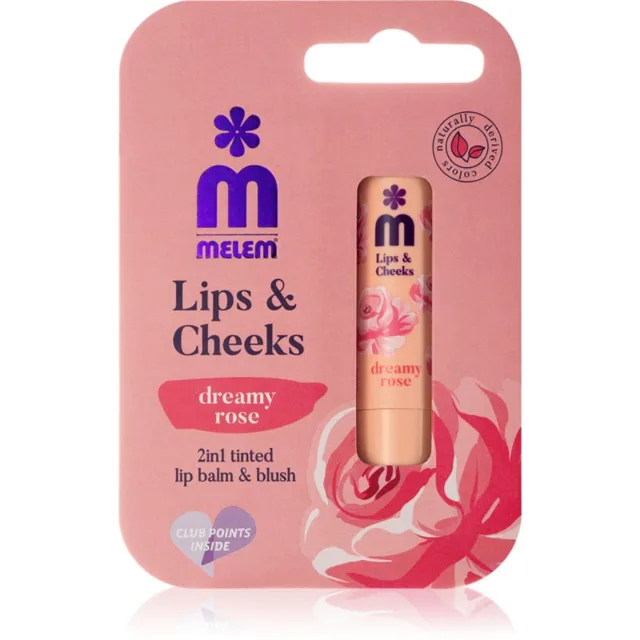 Melem Lips&Cheeks Dreamy Rose tónovací balzám na rty a tváře 4.5 g