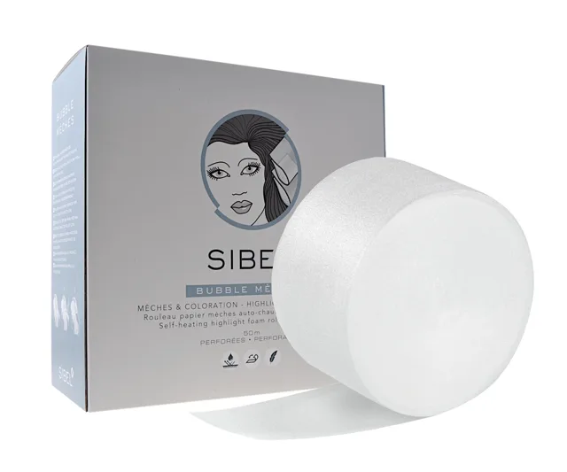 Melírovací pěnová fólie Sibel Bubble Meches 11 cm x 50 m - průhledná (4334050) + dárek zdarma