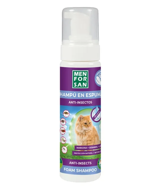 Menforsan pěnový šampon pro kočky proti hmyzu, 200 ml | P53753