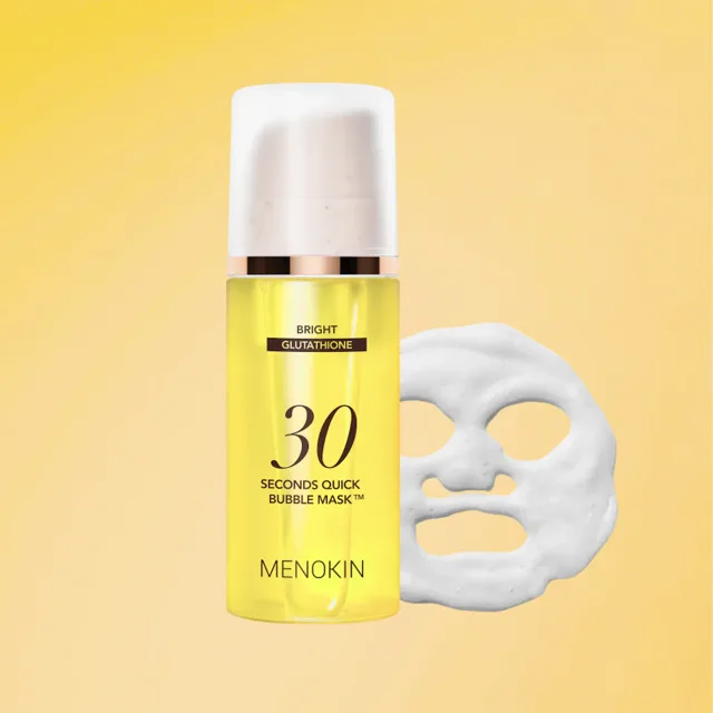 MENOKIN - 30 Seconds Quick Bubble Mask Bright - 30sekundové, bublinkové, rozjasňující sérum  - 95 ml