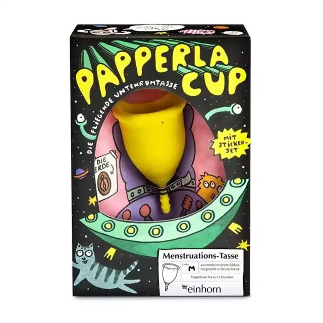 Menstruační kalíšek papperlacup velikosti M Einhorn