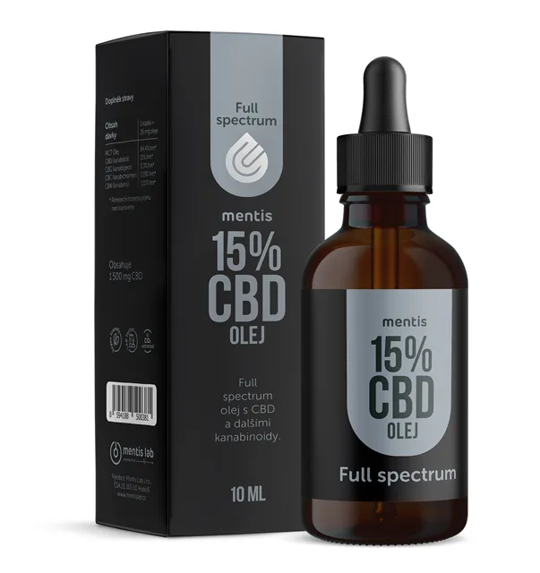Mentis 15% CBD Full Spectrum olej 10 ml