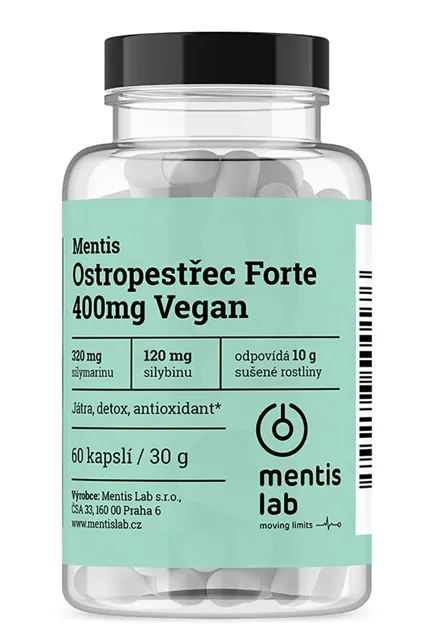 Mentis Ostropestřec Forte 400mg Vegan