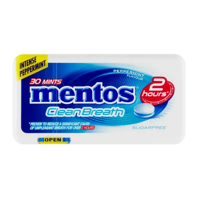 Mentos Bonbony CleanBreath Peppermint 21 g