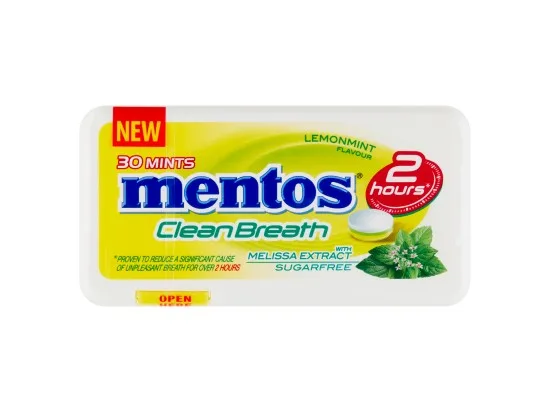 Mentos CleanBreath Lemonmint bonbony 21 g