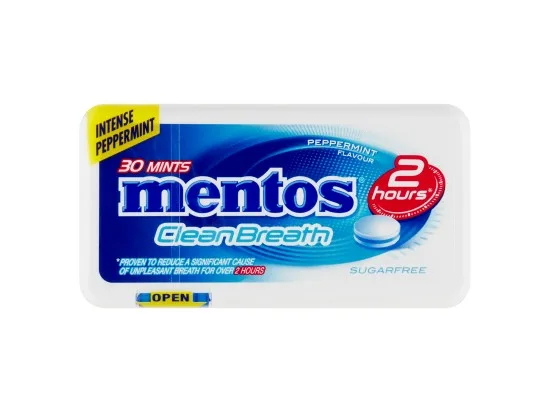 Mentos CleanBreath Peppermint bonbony 30 ks