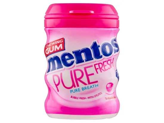 Mentos Pure Fresh Bubble Fresh žvýkačka 30 ks 60 g