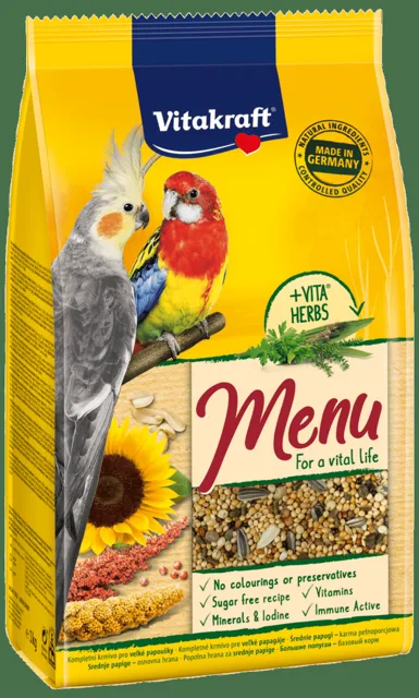 Menu Vitakraft Vital korela a střední papoušek 1kg