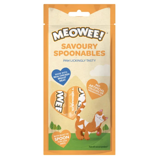 Meowee! Savoury Spoonables 4 x 14 g - kuřecí