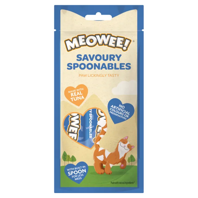 Meowee! Savoury Spoonables 4 x 14 g - tuňák
