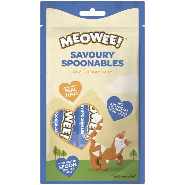 Meowee! Savoury Spoonables 8 x 14 g - tuňák