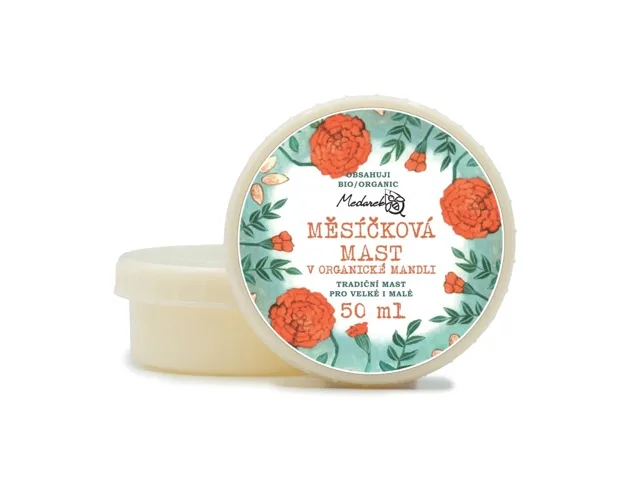 Měsíčková mast v bio mandlovém oleji, 50 ml
