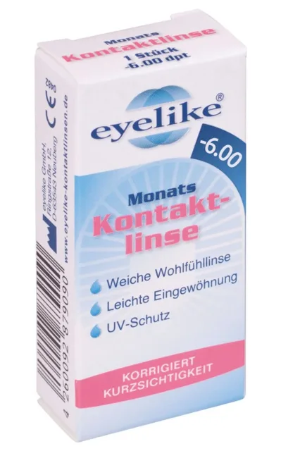 Měsíční kontaktní čočka eyelike -6,00 1 pár