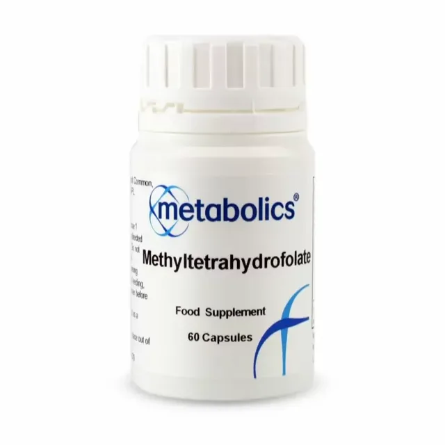 Metabolics Methyltetrahydrofolát - bioaktivní alternativa kyselina listové (vitamín B9), 60 kapslí