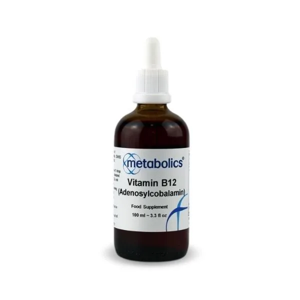 Metabolics Tekutý vitamín B12 (Adenosylcobalamin), vegan kapky 100 ml