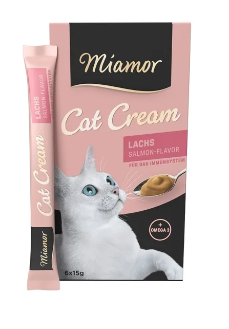MIAMOR Cat Cream 6 x 15 ml z lososa