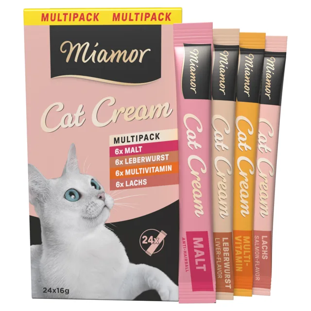 Miamor Cat Cream pestrý výběr - 24 x 16 g