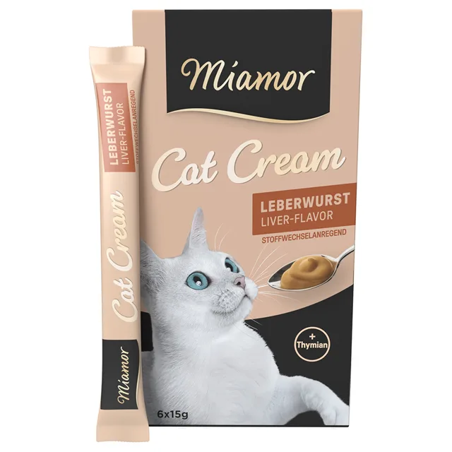 Miamor Cat Snack játrový krém - výhodné balení: 24 x 16 g