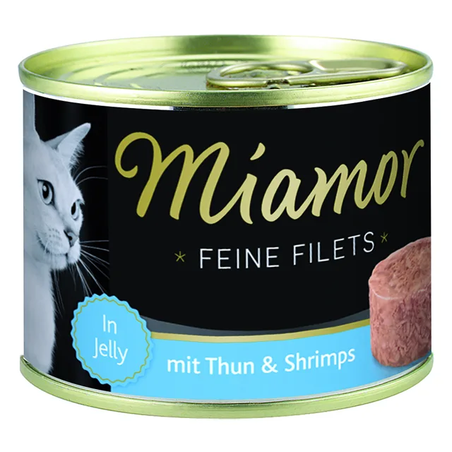 Miamor Feine Filets 24 x 185 g - Tuňák & Kalamáry v želé