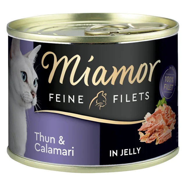 Miamor Feine Filets 6 x 185 g - Tuňák & Zelenina v želé